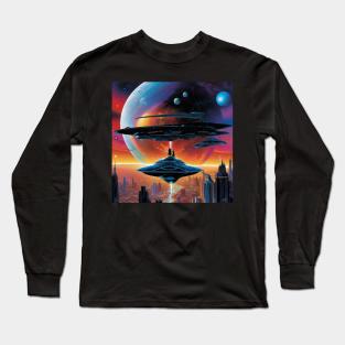 Alien Dreamscape Surreal Sci-Fi Landscapes 5 Long Sleeve T-Shirt